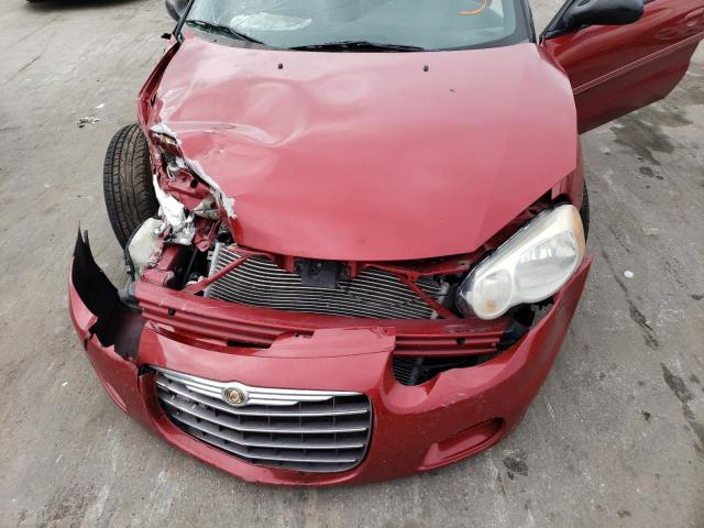 1C3EL75R26N136157 - 2006 CHRYSLER SEBRING GT RED photo 11