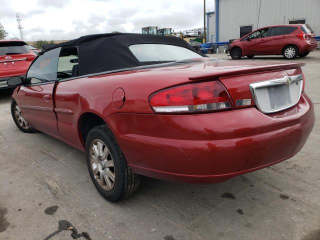 1C3EL75R26N136157 - 2006 CHRYSLER SEBRING GT RED photo 2