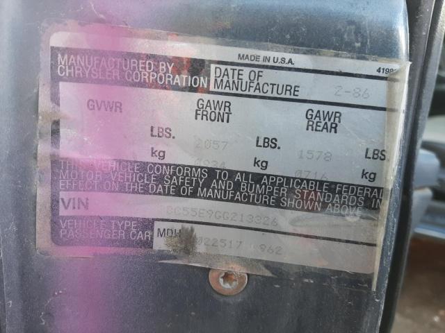 1C3BC55E9GG213326 - 1986 CHRYSLER LEBARON 粉色 照片 12