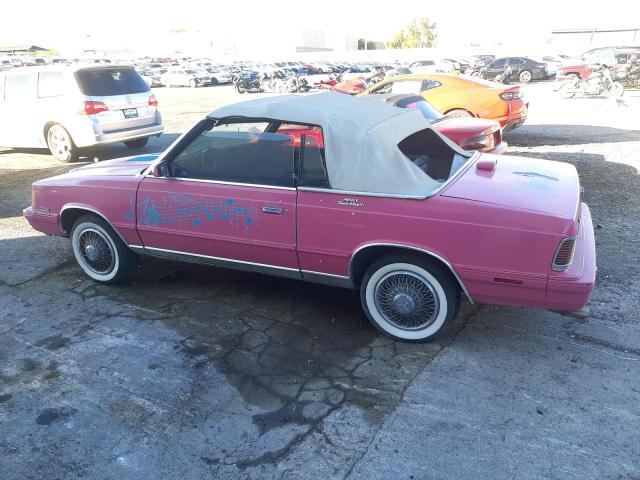 1C3BC55E9GG213326 - 1986 CHRYSLER LEBARON PINK photo 2