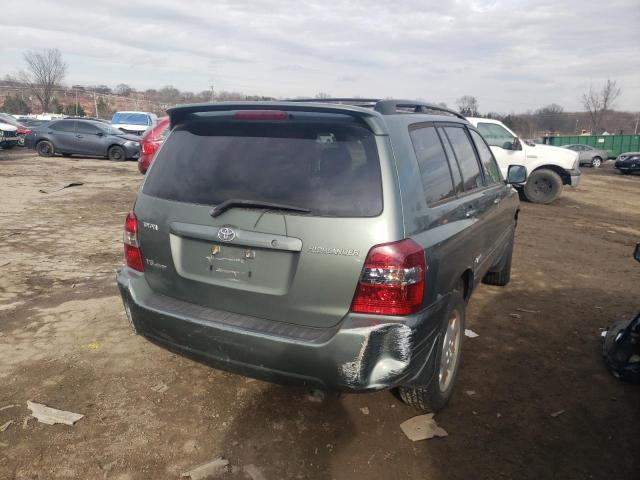 JTEEP21A760165259 - 2006 TOYOTA HIGHLANDER GREEN photo 4