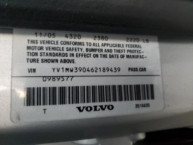 YV1MW390462189439 - 2006 VOLVO V50 2.4I SILVER photo 12