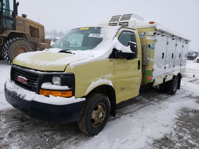 1GD675CB3E1****** - 2014 GMC SAVANA CUT YELLOW photo 1