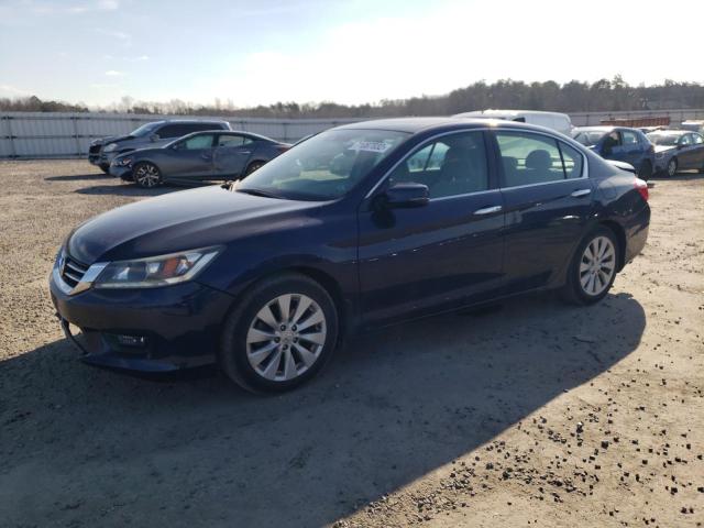 1HGCR3F80EA035268 - 2014 HONDA ACCORD EXL BLUE photo 1