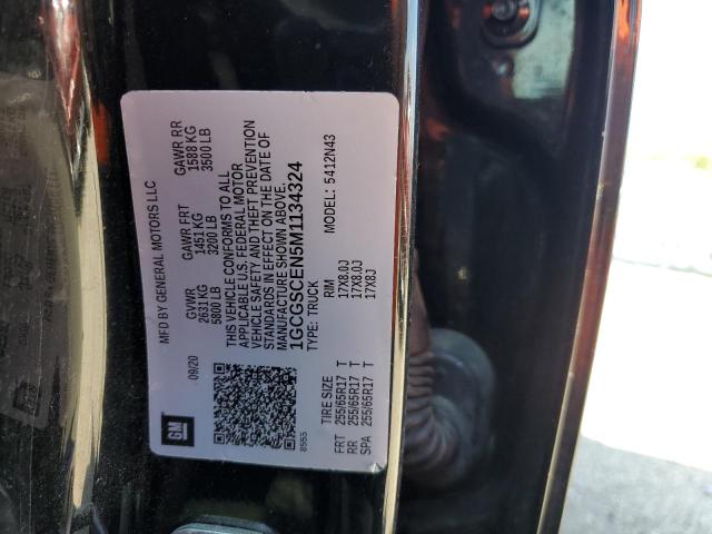 1GCGSCEN5M1134324 - 2021 CHEVROLET COLORADO L BLACK photo 12