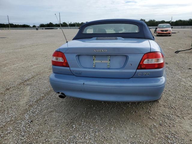 YV1NC63D54J048022 - 2004 VOLVO C70 LPT BLUE photo 6