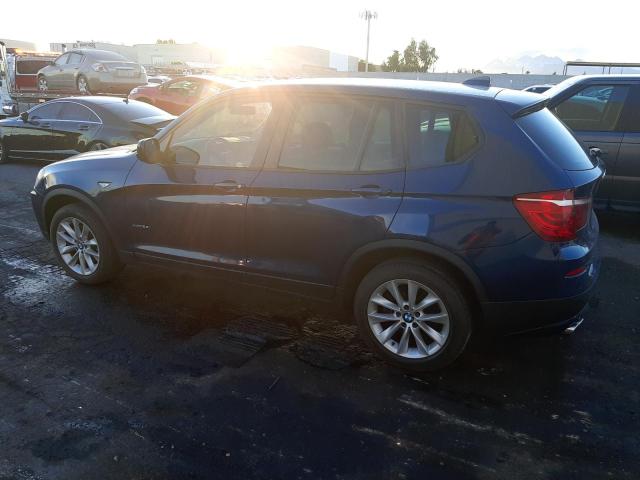 5UXWX9C54D0D08815 - 2013 BMW X3 XDRIVE2 BLUE photo 2