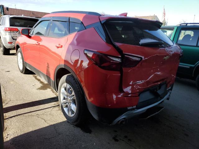 3GNKBHRS5KS****** - 2019 CHEVROLET BLAZER 3LT RED photo 2