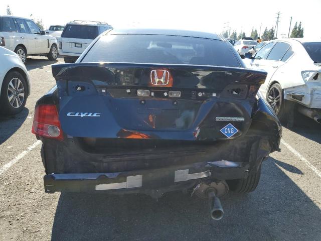 1HGFA46588L000924 - 2008 HONDA CIVIC GX BLACK photo 6