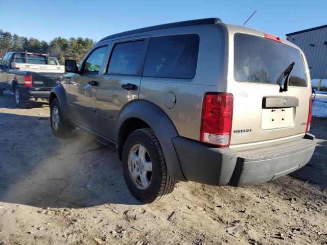 1D8GU28K37W529374 - 2007 DODGE NITRO SXT TAN photo 2