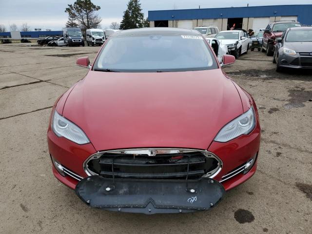 5YJSA1H12EFP56687 - 2014 TESLA MODEL S Qırmızı foto 5