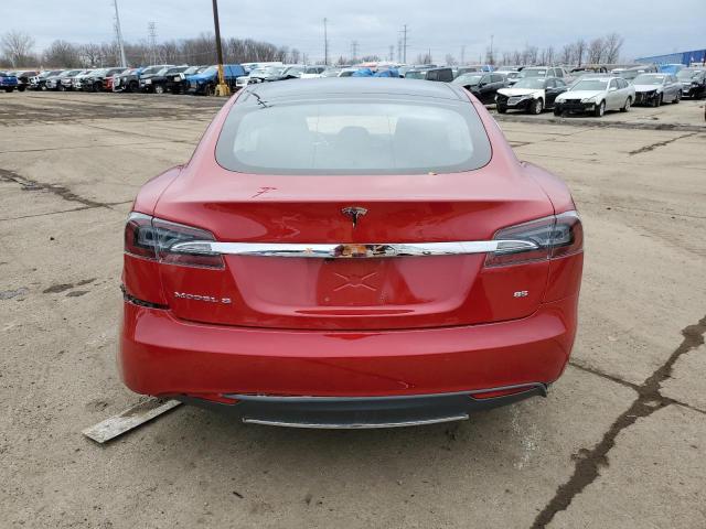 5YJSA1H12EFP56687 - 2014 TESLA MODEL S Qırmızı foto 6