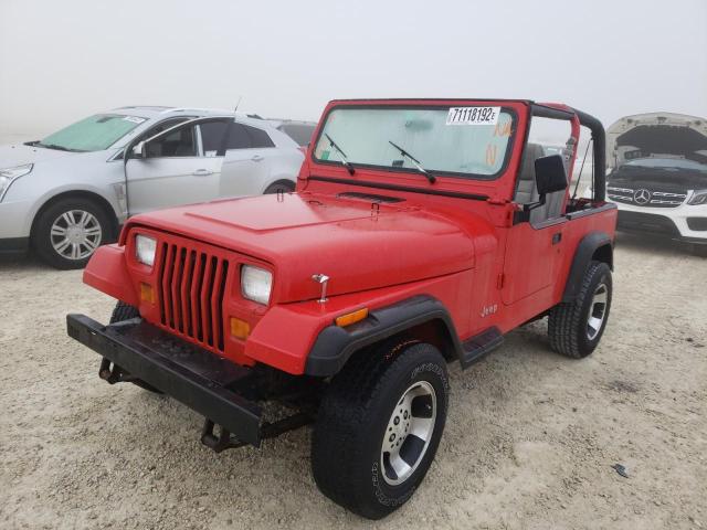 1J4FY19P7SP272994 - 1995 JEEP WRANGLER / RED photo 1