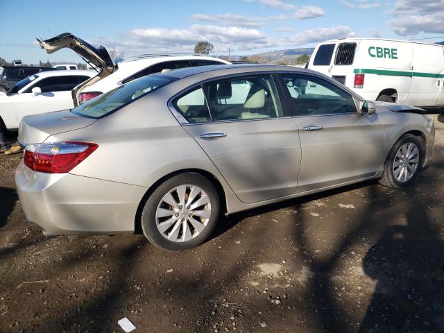 1HGCR2F84EA053377 - 2014 HONDA ACCORD EXL GOLD photo 3