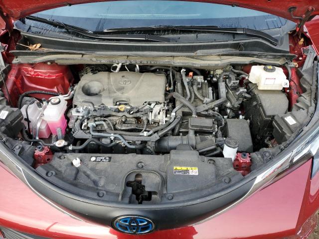 5TDKRKEC2MS043142 - 2021 TOYOTA SIENNA LE RED photo 12