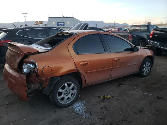 1B3ES56C85D238937 - 2005 DODGE NEON ORANGE photo 3