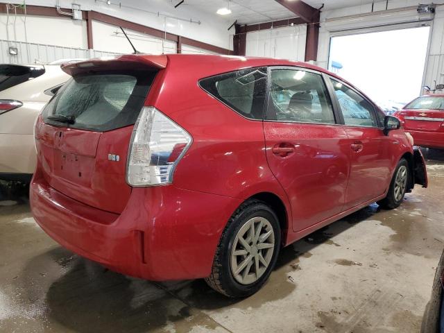 JTDZN3EU7C3****** - 2012 TOYOTA PRIUS V RED photo 3