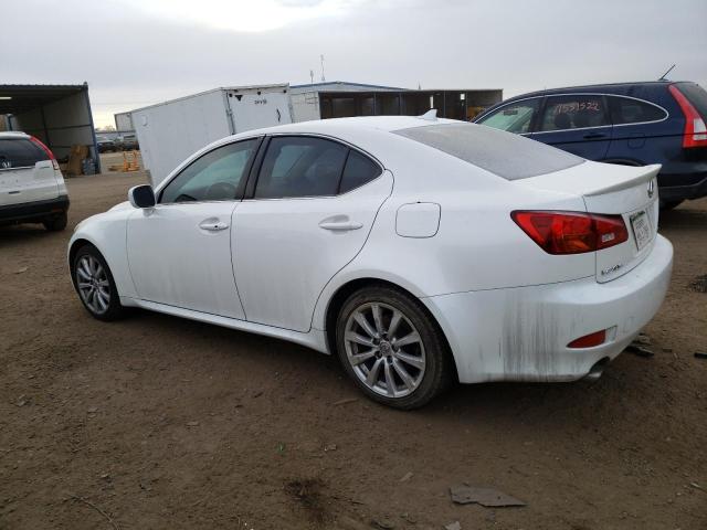 JTHBK262985085067 - 2008 LEXUS IS 250 WHITE photo 2