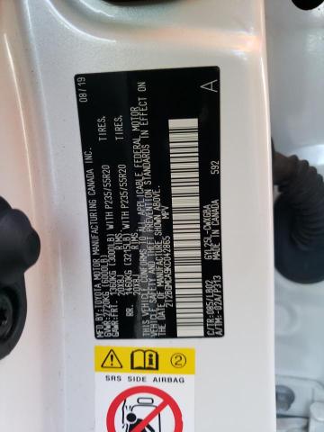 2T2BGMCA9KC042865 - 2019 LEXUS RX 450H BA WHITE photo 14