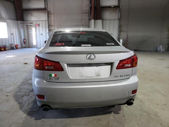 JTHCK262785026037 - 2008 LEXUS IS 250 SILVER photo 6