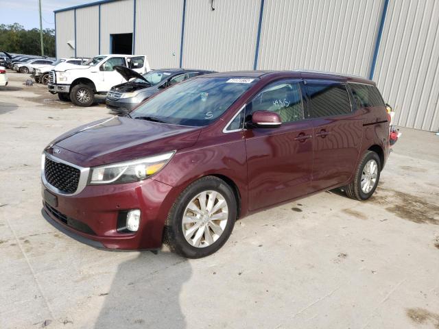 KNDMC5C17H6****** - 2017 KIA SEDONA BURGUNDY photo 1