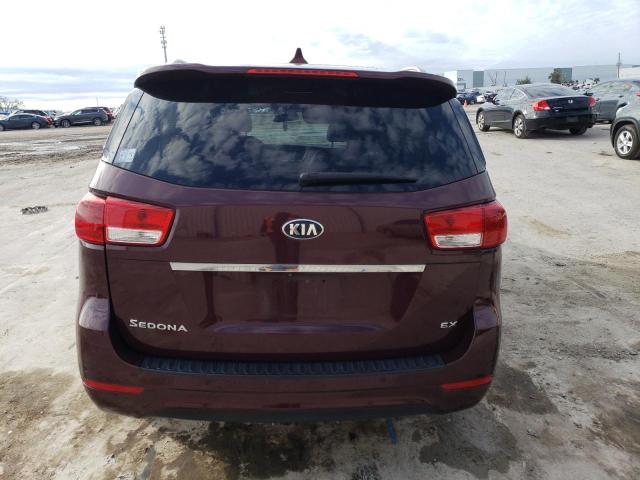 KNDMC5C17H6****** - 2017 KIA SEDONA BURGUNDY photo 6