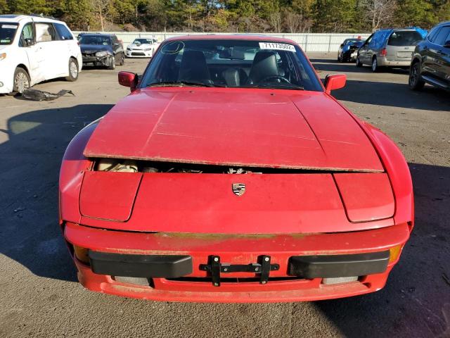 WP0AA094XGN458536 - 1986 PORSCHE 944 RED photo 5