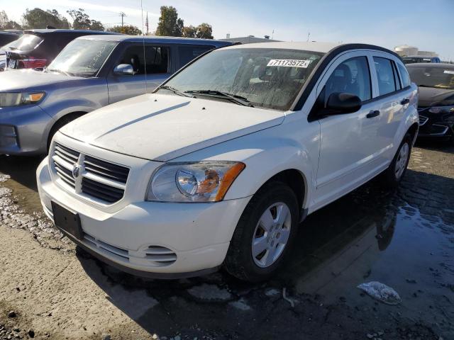 1B3HB28B28D566827 - 2008 DODGE CALIBER WHITE photo 1