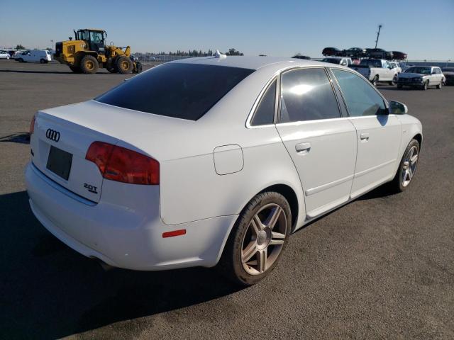 WAUDF78E08A054975 - 2008 AUDI A4 WHITE photo 3