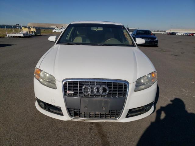 WAUDF78E08A054975 - 2008 AUDI A4 WHITE photo 5