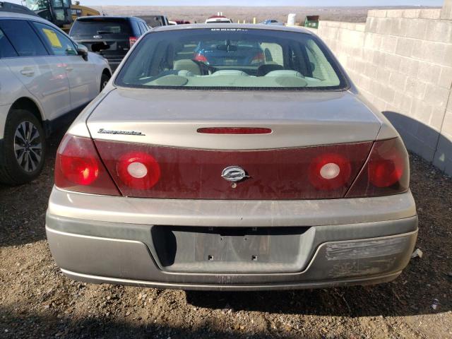 2G1WF52E439288333 - 2003 CHEVROLET IMPALA BROWN photo 6