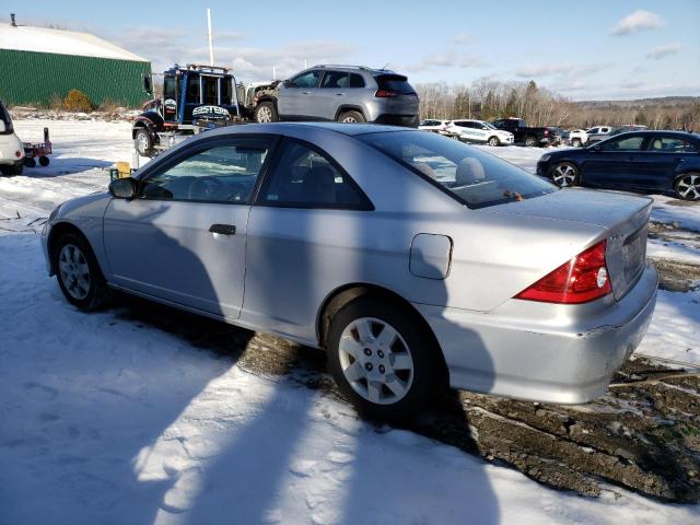 1HGEM22155L005634 - 2005 HONDA CIVIC DX V SILVER photo 2