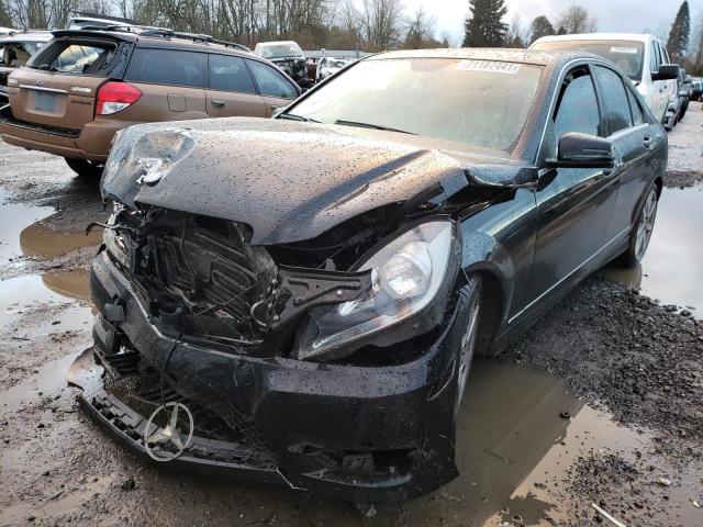 WDDGF4HB0EG249056 - 2014 MERCEDES-BENZ C 250 BLACK photo 2