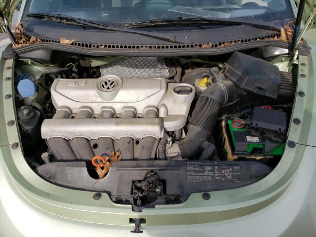 3VWPW31C17M522020 - 2007 VOLKSWAGEN NEW BEETLE GREEN photo 11