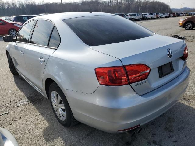 3VW2K7AJ4BM374675 - 2011 VOLKSWAGEN JETTA BASE 银色 照片 2