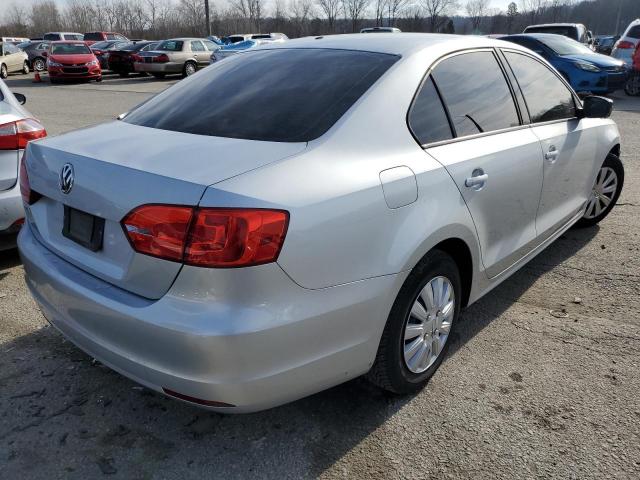 3VW2K7AJ4BM374675 - 2011 VOLKSWAGEN JETTA BASE 银色 照片 3