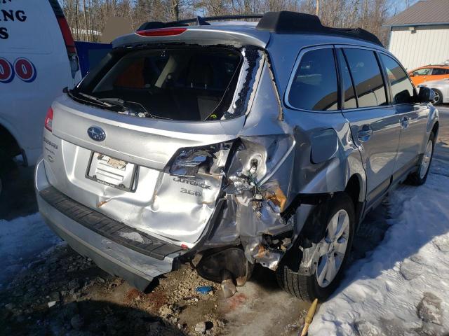 4S4BRDLC6D2285899 - 2013 SUBARU OUTBACK 3. SILVER photo 4