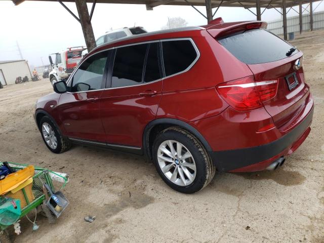 5UXWX9C55D0D01842 - 2013 BMW X3 XDRIVE2 MAROON photo 2