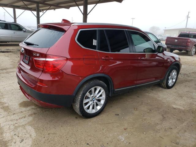 5UXWX9C55D0D01842 - 2013 BMW X3 XDRIVE2 MAROON photo 3