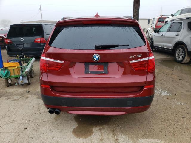 5UXWX9C55D0D01842 - 2013 BMW X3 XDRIVE2 MAROON photo 6