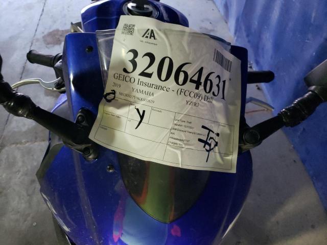 MH3RH17Y9KK002629 - 2019 YAMAHA YZFR3 BLUE photo 9