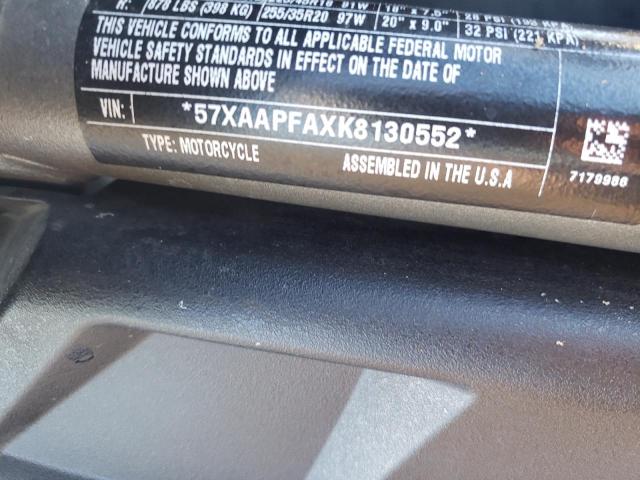 57XAAPFAXK8130552 - 2019 POLARIS SLINGSHOT WHITE photo 10