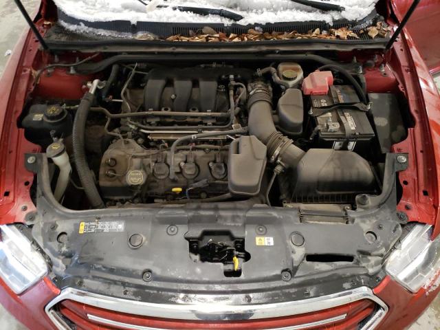 1FAHP2F85EG183391 - 2014 FORD TAURUS LIM RED photo 11