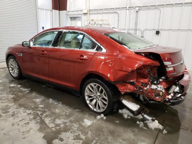 1FAHP2F85EG183391 - 2014 FORD TAURUS LIM RED photo 2