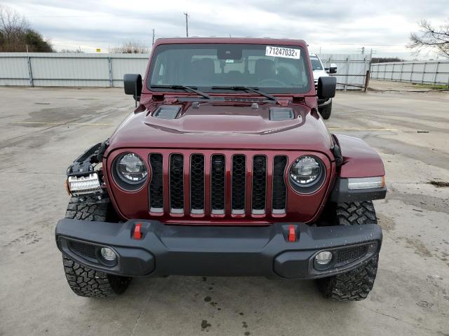 1C6JJTBG8NL101734 - 2022 JEEP GLADIATOR MAROON photo 5