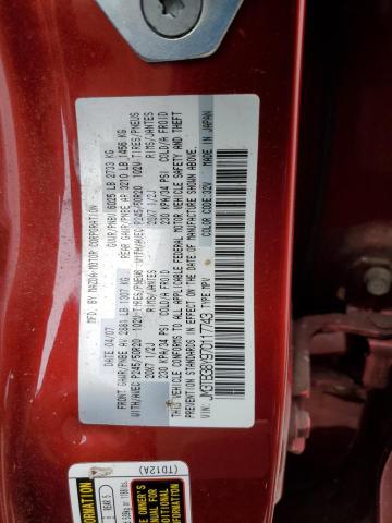 JM3TB38Y970117743 - 2007 MAZDA CX-9 RED photo 13