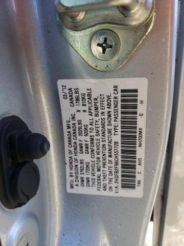 2HGFB2F96CH557728 - 2012 HONDA CIVIC EXL Gümüş foto 12