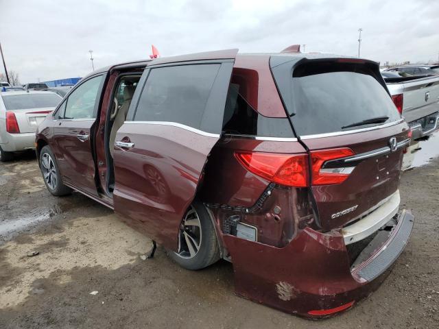 5FNRL6H8XMB021683 - 2021 HONDA ODYSSEY TO BURGUNDY photo 2