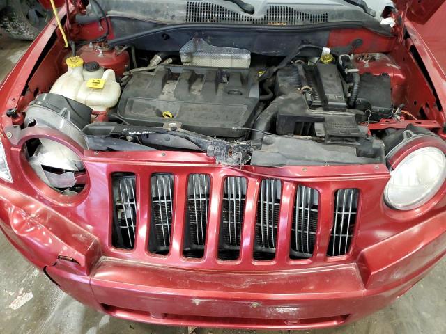 1J8FT47W77D339546 - 2007 JEEP COMPASS RED photo 12