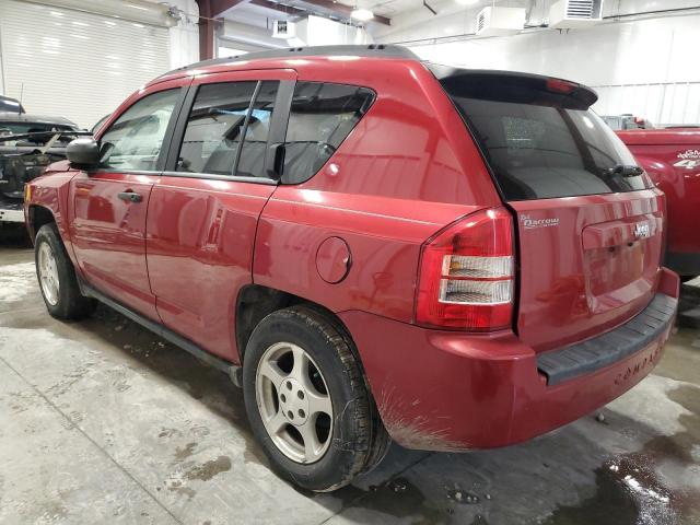 1J8FT47W77D339546 - 2007 JEEP COMPASS RED photo 2